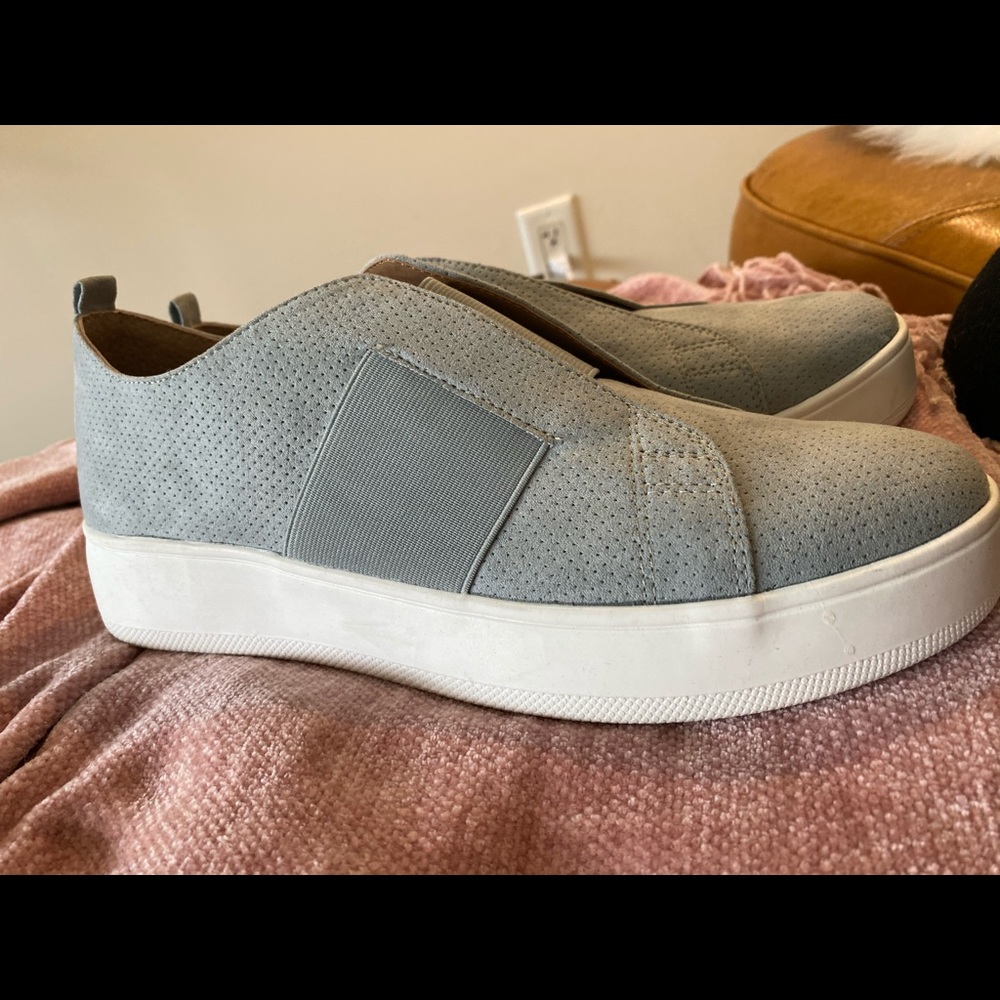 Steve Madden Brad blue suede slip on sneakers 9.5 - Picture 4 of 4